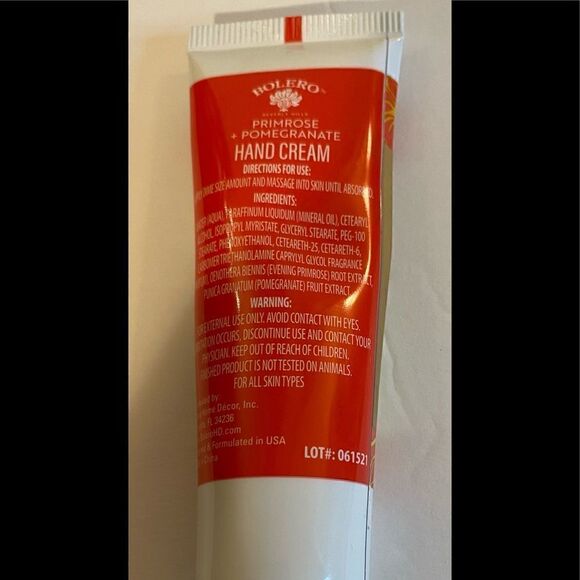 💥Bolero Beverly Hills Hand Cream Primrose + Promegranate Nourish + Hydrate - Picture 3 of 7